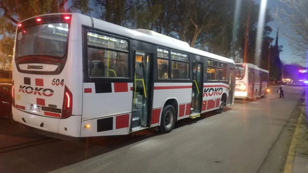 Pánico en un colectivo: un pasajero ebrio causó disturbios y golpeó a un policía