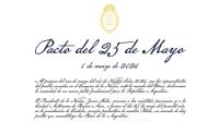Se filtró un error ortográfico en la convocatoria al Pacto de Mayo
