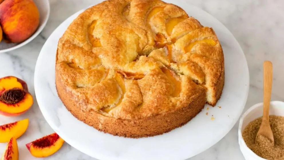 Torta matera de duraznos: una receta bien fácil para la tarde