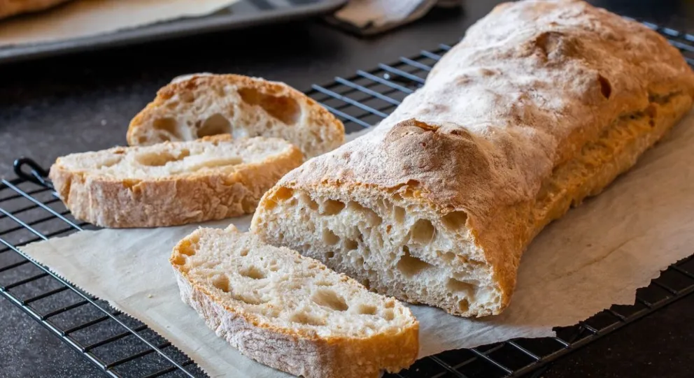 Pan Ciabatta, una exquisitez que no necesita amasado