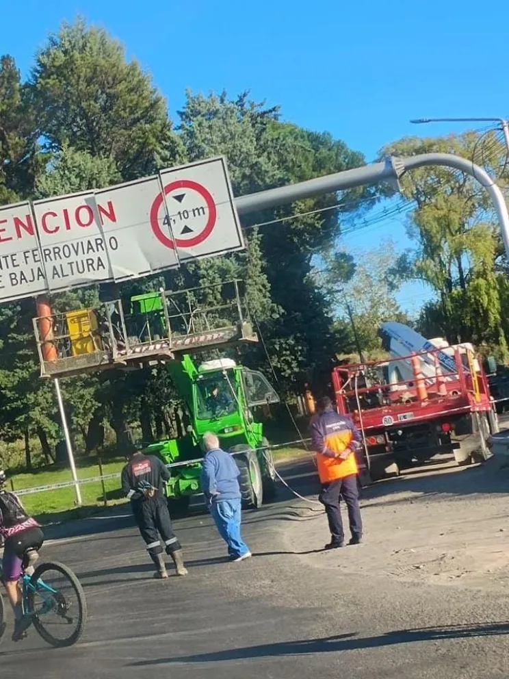 El municipio realizó diferentes tareas sobre Ruta 151