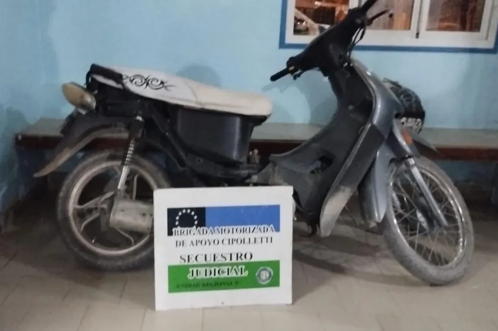 La BMA de Cipolletti recuperó una  motocicleta robada en la ciudad 