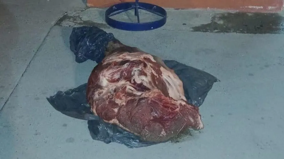 Policía decomisó carne que era transportada de forma irregular 