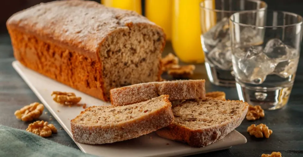 Budín casero de café y nuez en simples pasos. 