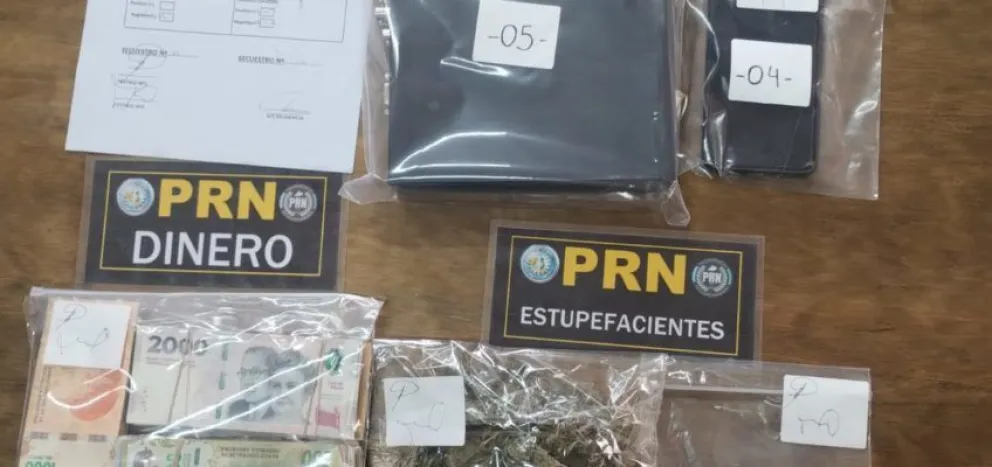 Operativo anti narco: hay un detenido y el secuestro de cocaína y marihuana