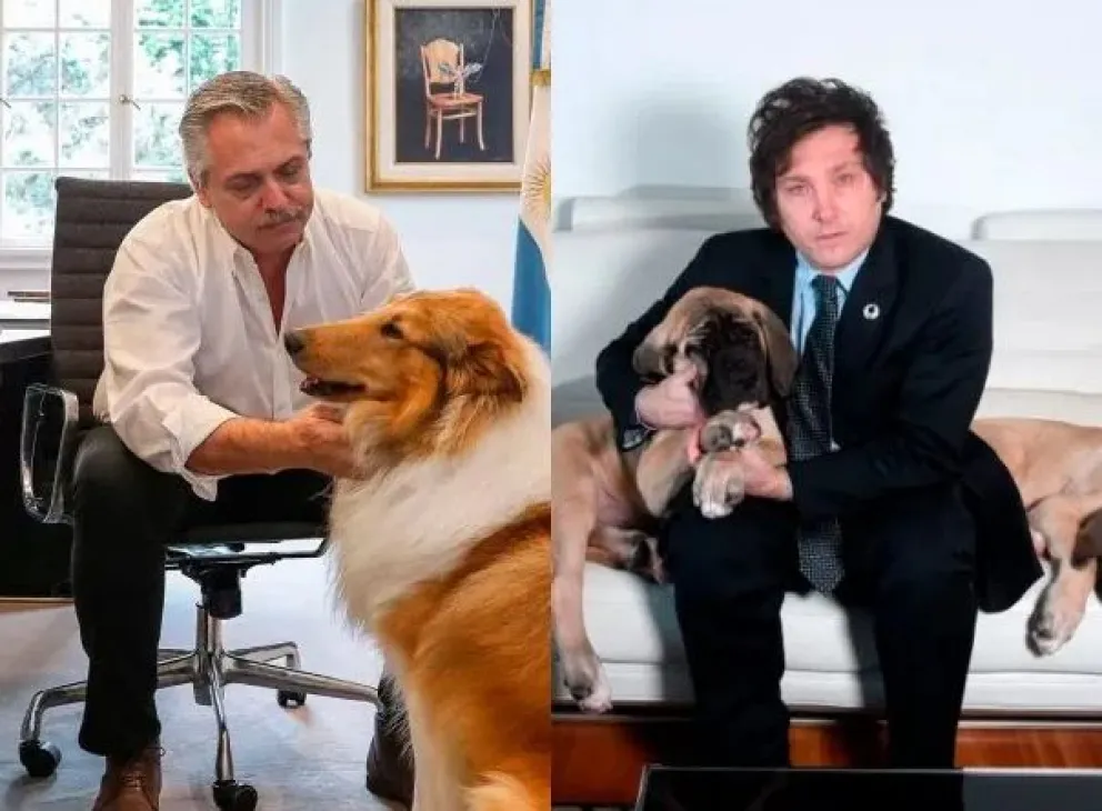 Fernández le responde a Milei: "No escucho a fuerzas del cielo, y mi perro no me aconseja (y está vivo)"