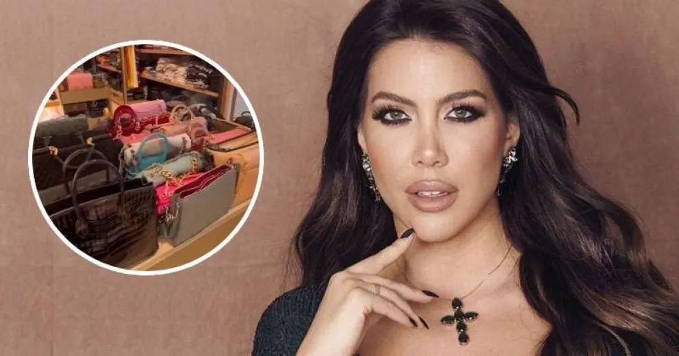 El impresionante amario de bolsos y zapatos de Wanda Nara