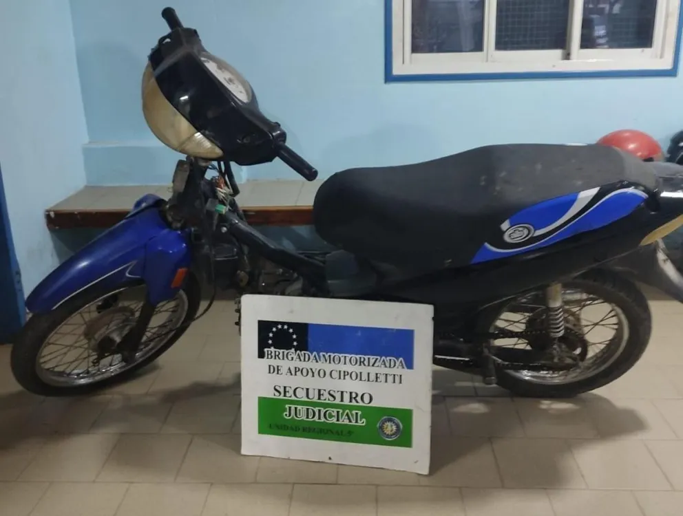 La BMA de Cipolletti logró un nuevo éxito: Recuperaron una motocicleta robada en las calles de la ciudad  