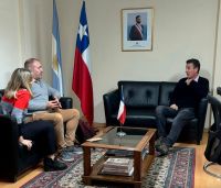 Funcionarios cipoleños se reunieron con el cónsul de Chile por los trabajos del puente ferroviario