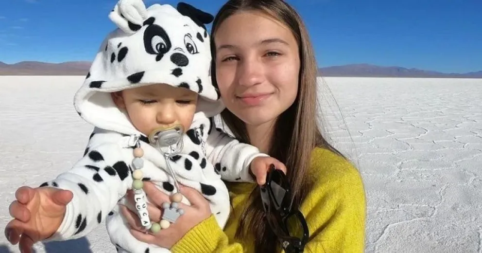 El dulce momento entre Indiana Cubero y su hermanito Luca: "Mi Gordo"