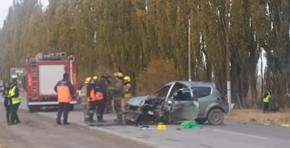 Dos personas fueron hospitalizadas tras fuerte colisión frontal en Ruta 65