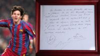La servilleta del primer contrato de Messi se vendió por una cifra millonaria