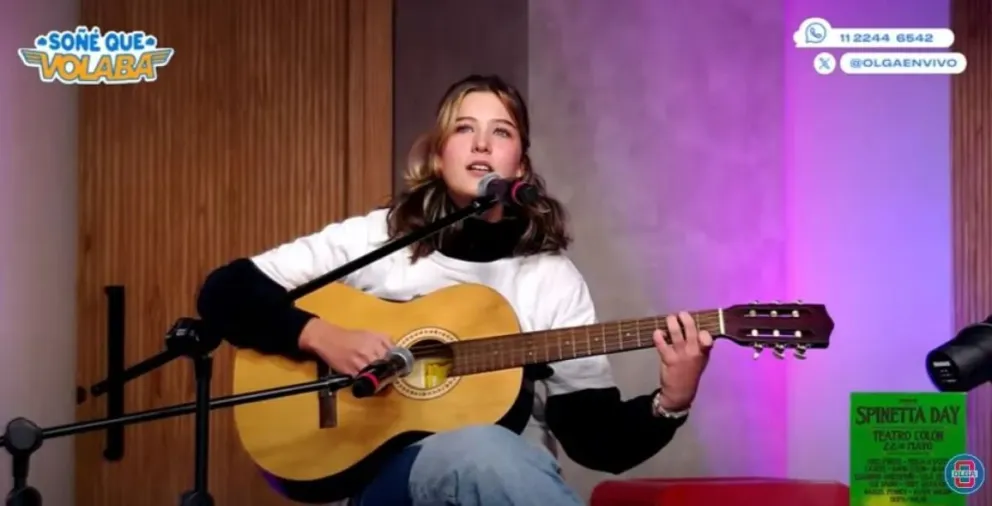 Una joven de la región pasó por OLGA y la rompió cantando un tema de Spinetta