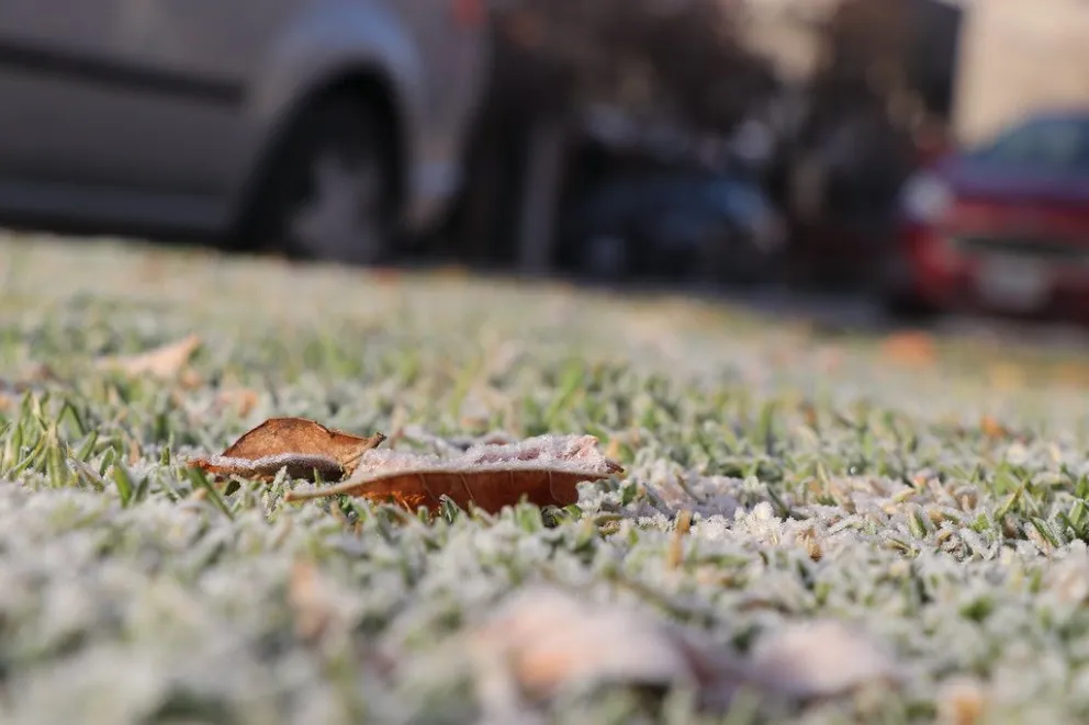 Cuidado a la hora de transitar las calles están congeladas
