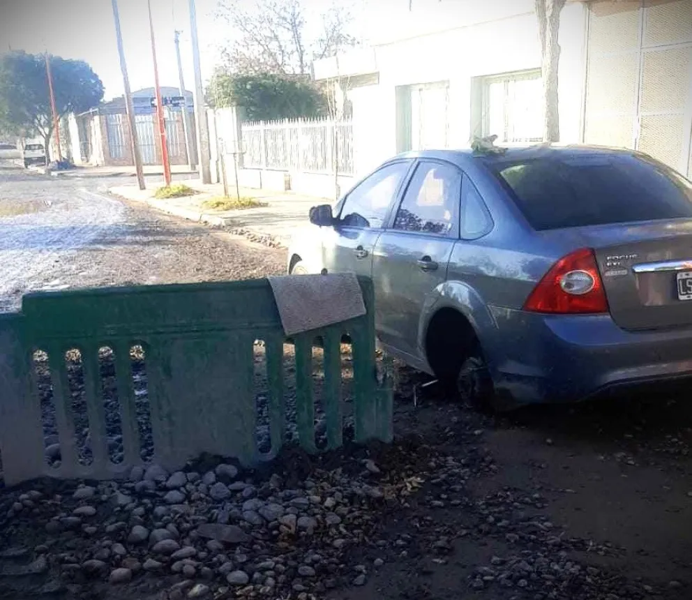 Los “roba ruedas” hicieron de las suyas en el barrio Godoy