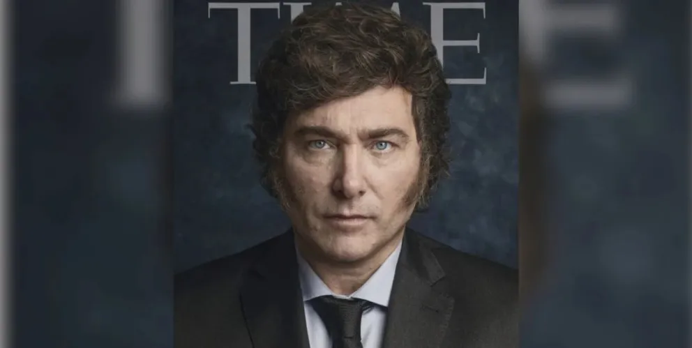 Milei llegó a la tapa de la revista Time y lo festejó en sus redes: “Fenómeno barrial”