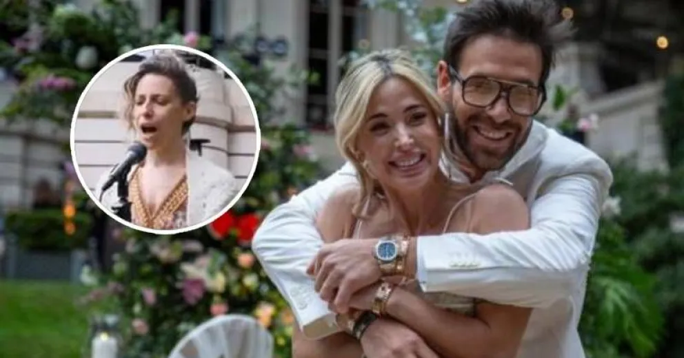 El emotivo momento musical de Elena Roger en la boda de Jésica Cirio y Elías Piccirillo