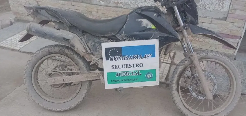 Secuestraron una moto con pedido de secuestro en Cipolletti