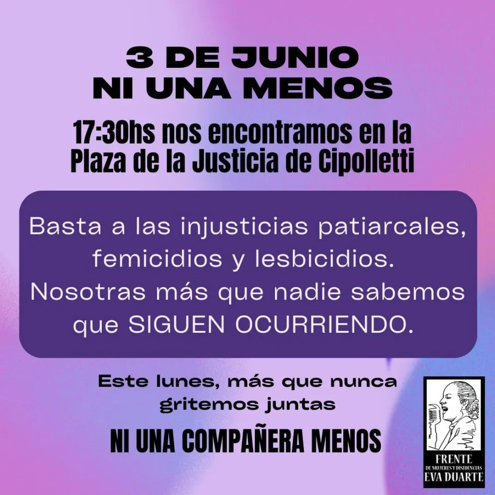 Este lunes la ciudad marcha una vez más junto a Ni Una Menos