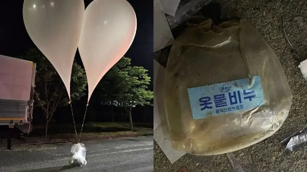 Tensión en la frontera: Corea del Norte lanza globos de basura hacia Corea del Sur