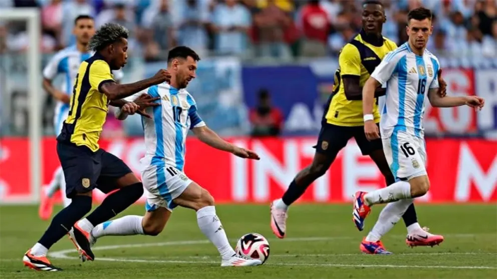 Argentina le ganó a Ecuador en Estados Unidos