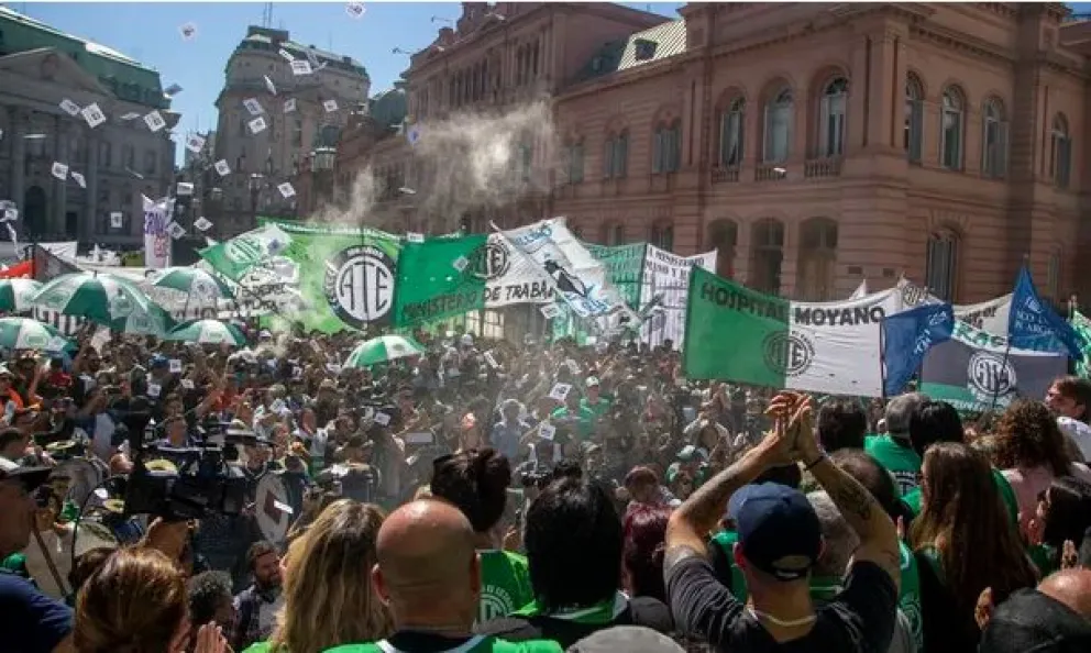 Fuerte advertencia de ATE: "Milei es el enemigo número uno"