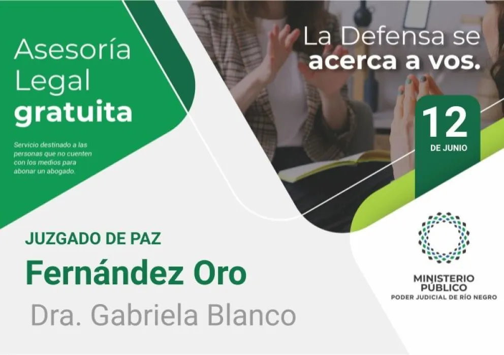 Esta mañana, asesoría legal gratuita