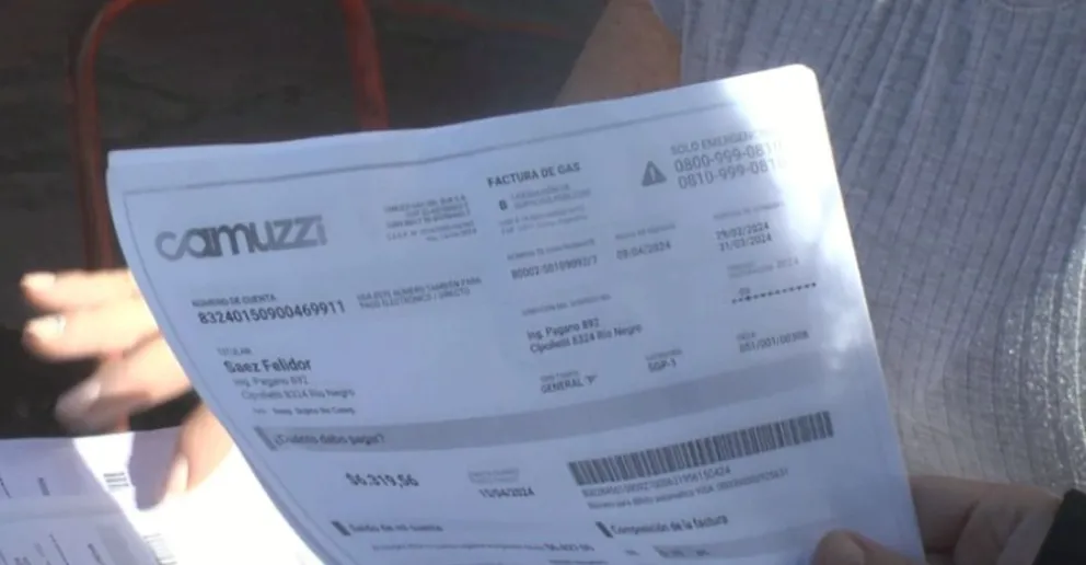 Vecinas denuncian irregularidades en las facturas de gas: de pagar 6.900 pasaron a 165 mil pesos