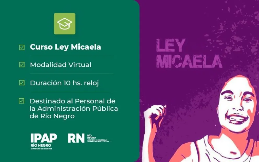 Están abiertas las inscripciones para la capacitación de “Ley Micaela”