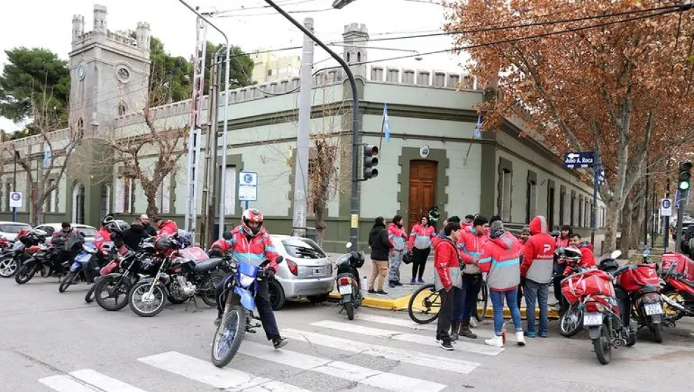 Los motoqueros del delivery reclamaron más seguridad