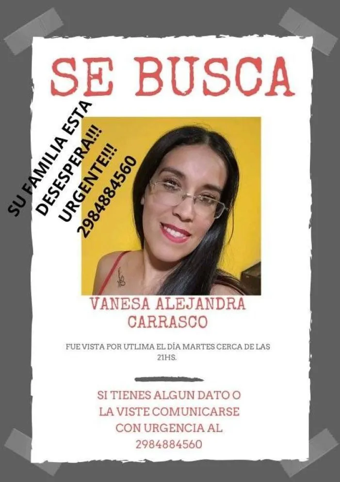 Desesperada búsqueda de una Joven en Alto Valle