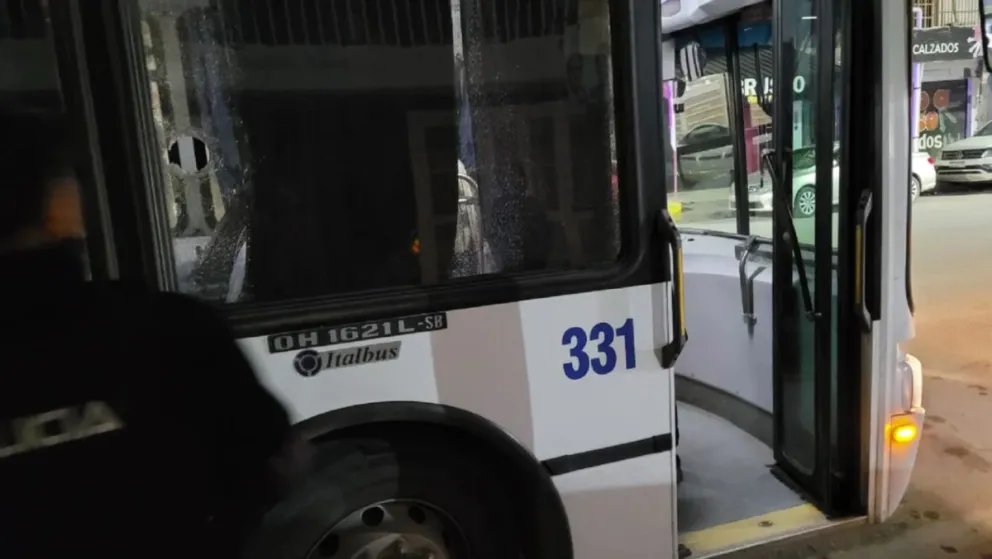 Violento ataque a un colectivo dejó a una joven con una herida en la cara