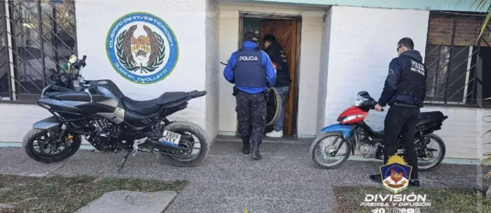 Allanamientos en Cipolletti: secuestraron drogas y vehículos robados