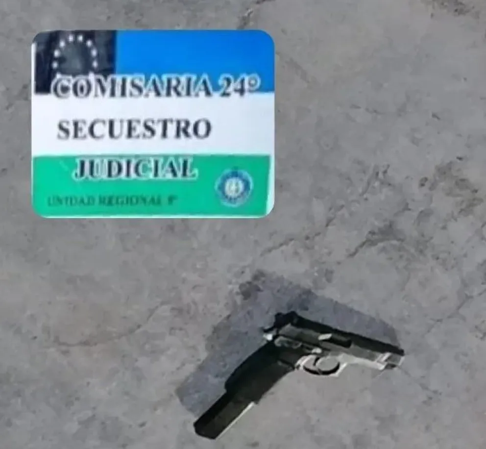  Andaba calzado y terminó esposado: detuvieron a un joven con una 9 mm