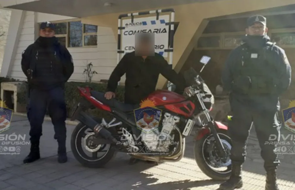 Gracias al aviso de un vecino, recuperaron una moto robada