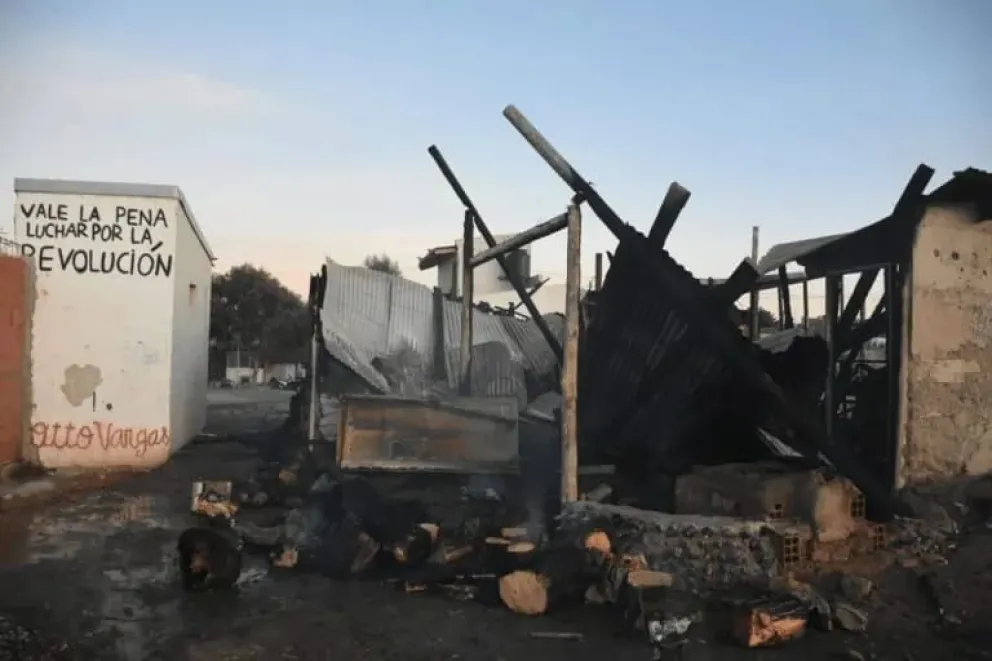Se incendió el local de una organización social y sospechan que haya sido intencional