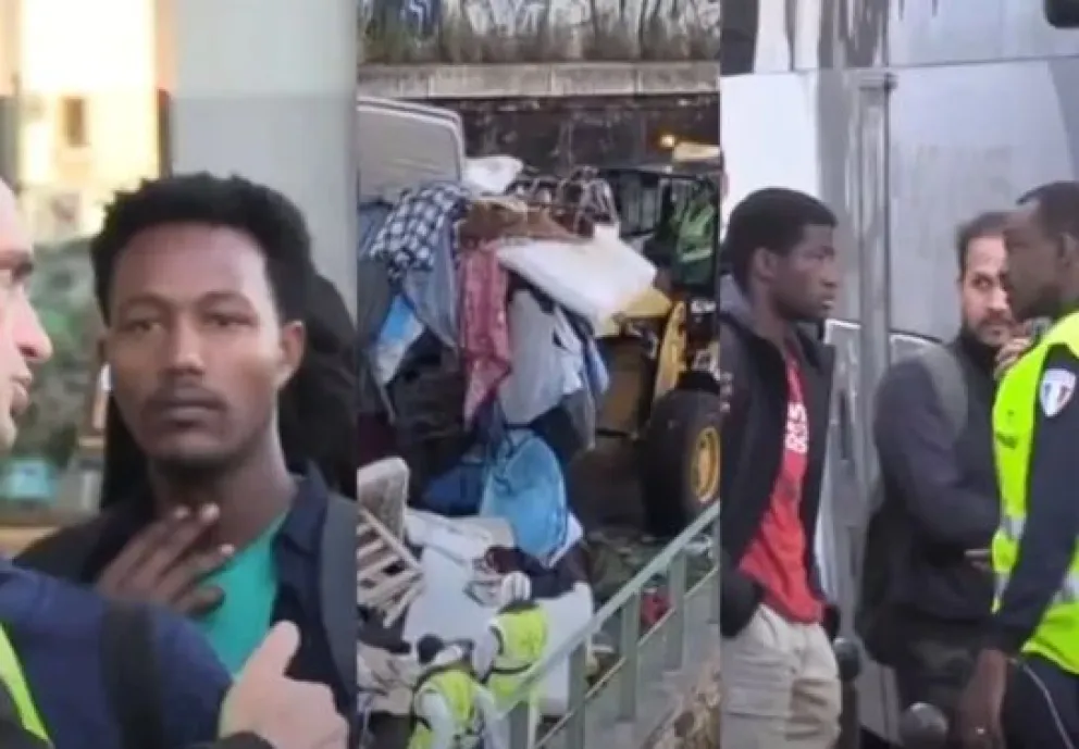 Polémica: desalojan a un grupo de inmigrantes africanos a días de los Juegos Olímpicos de París