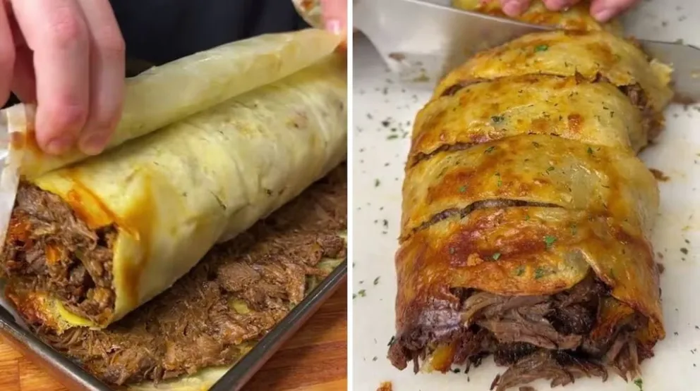 Aprende a hacer: el arrollado de papa y carne viral de TikTok