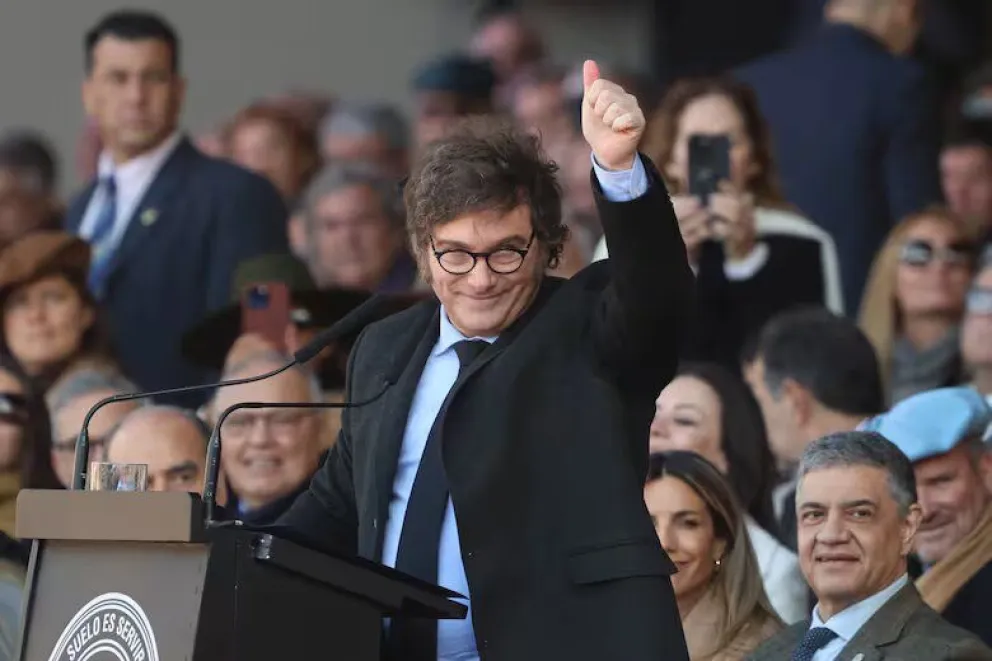 Milei le pidió paciencia al campo en La Rural: “Nadie tiene tantas ganas como yo de salir del cepo y las retenciones”