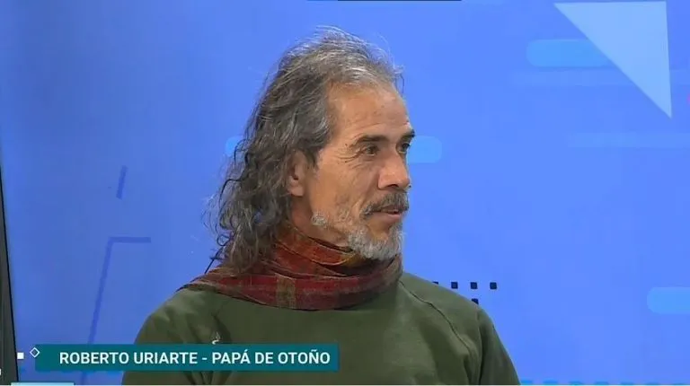 Roberto Uriarte pap&aacute; de Oto&ntilde;o en una entrevista realizada en Canal 10