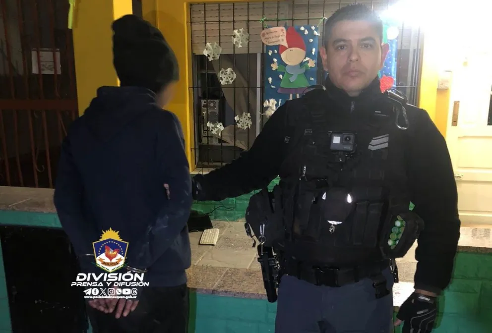 Detenida en flagrancia: estaba robando en un jardín maternal