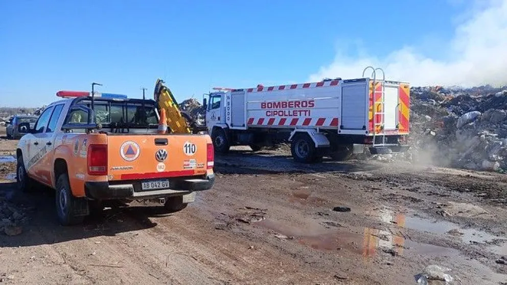 Incendio en el basural: el municipio denunció que fue provocado intencionalmente