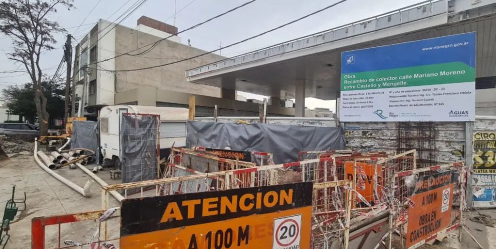 Avanza a buen ritmo la renovación del colector cloacal