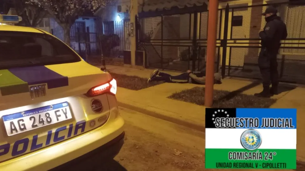 Fue detenido mientras intentaba ingresar a una vivienda forcejeando el portón