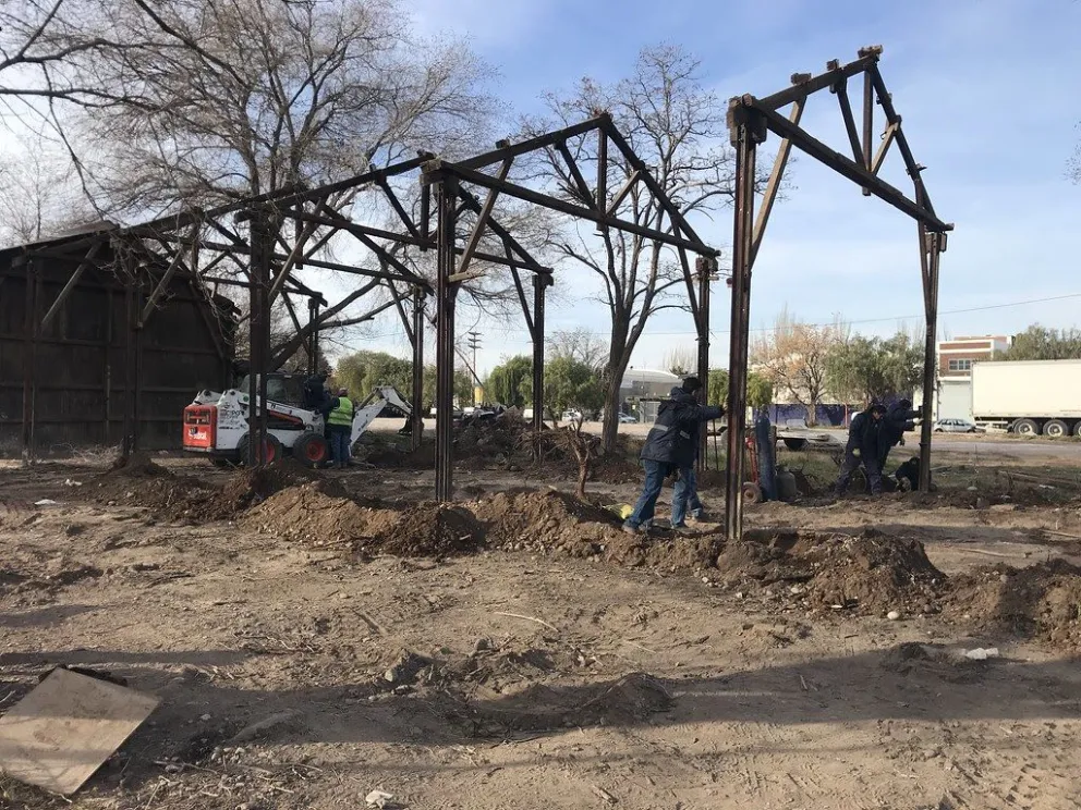 Obras municipales en las vias