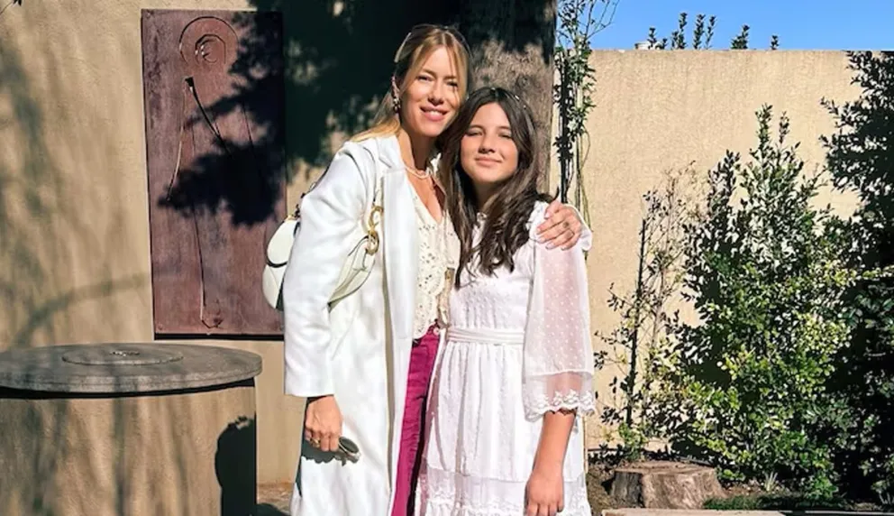 Las fotos de la comunión de Sienna, la hija menor de Nicole Neumann y Fabián Cubero