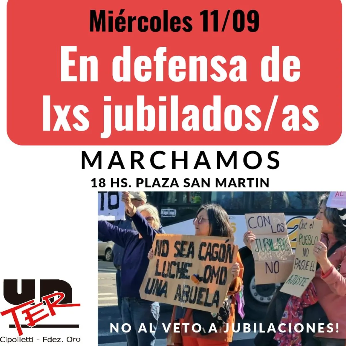 Marcha contra el veto presidencial.