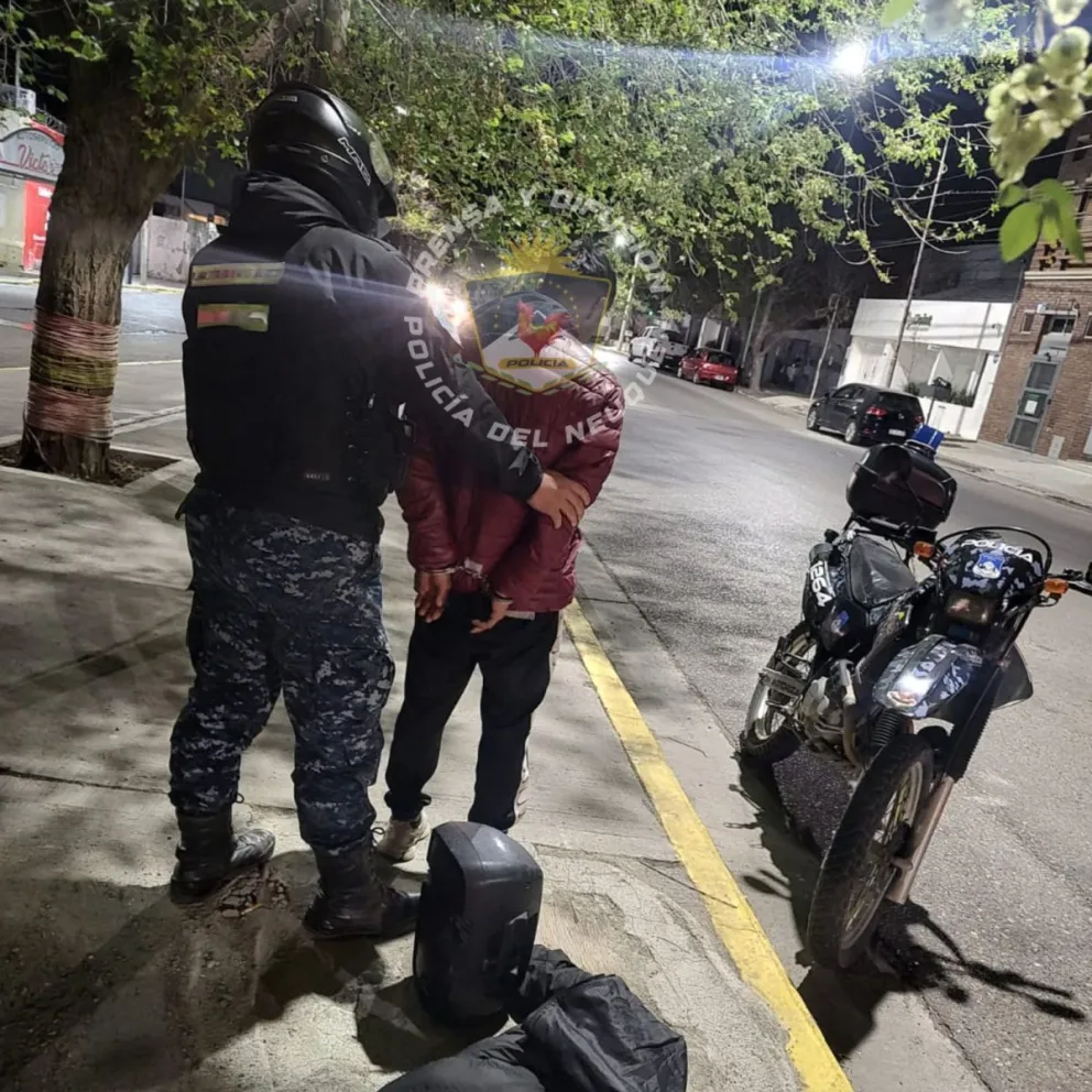 Demoraron a un hombre luego de robar elementos del interior de un vehículo