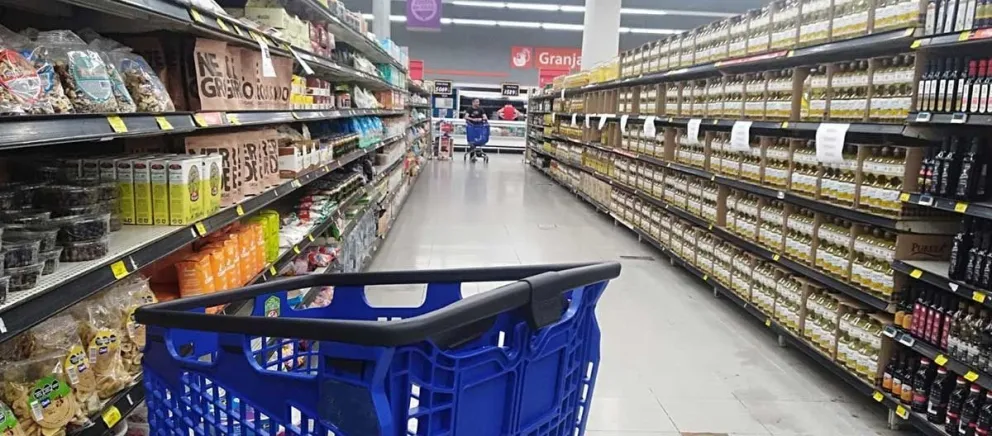 Fuerte retroceso en el consumo en supermercados y shoppings: caída del 12,3%