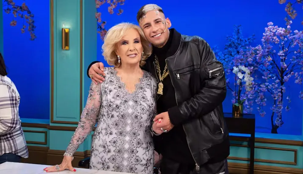 El divertido cruce entre Mirtha Legrand y L-Gante por su nueva dentadura